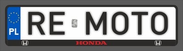 Ramki do tablicy rejestracyjnej HONDA Żelowe 2 sztuki