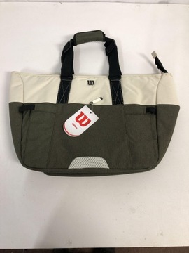ТЕННИСНАЯ СУМКА WILSON, БЕЛАЯ И СЕРАЯ, 52 X 18 X 35,5 СМ