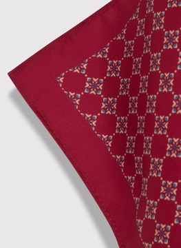 Бордовый нагрудный платок с узором от PAKO LORENTE