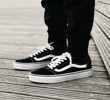 40.5 BUTY VANS OLD SKOOL WARD CZARNE BIAŁE MĘSKIE VN0A36EMC4R1