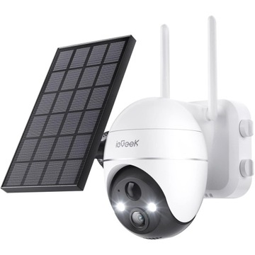 ZEWNĘTRZNA SOLARNA KAMERA WIFI OBROTOWA BEZPRZEWODOWA 5MPx DO MONITORINGU