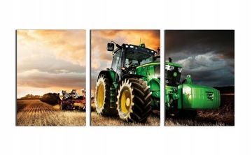 3x OBRAZ NA ŚCIANĘ Ciągnik John Deere 20x30