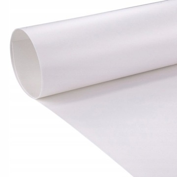 ELASTYCZNE TŁO FOTOGRAFICZNE PVC 1x2m WHITE BIAŁE