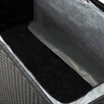 vidaXL Garden Box Черный 120 x 50 x 60 см PE Ротанг