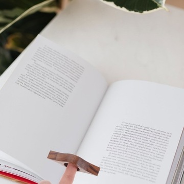 Держатель для книг Закладка для большого пальца Деревянный кронштейн