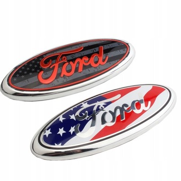 ЭМБЛЕМА ЗНАК Ford 15x6см - Черный