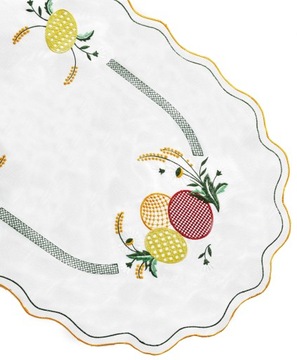 Bieżnik wiosenny wielkanoc 70x150 pisanki biały wizytowy elegancki haftem