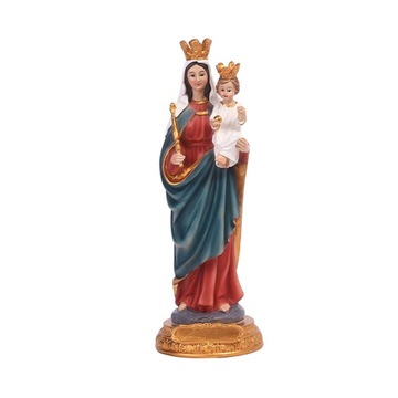 Wykwintne figurki z żywicy rzeźba Jezusa religijna szopka matka maryja