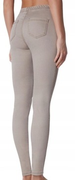 CALZEDONIA Spodnie Legginsy BIKER SKINNY S/36