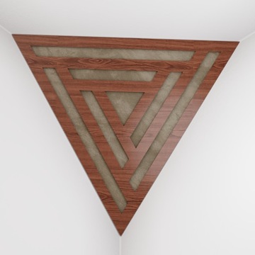 2szt Pułapki Basowe Kątowa Triangle SCIFI-F | Orzech-Beżowy