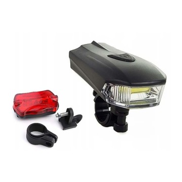 ОСВЕЩЕНИЕ ДЛЯ ВЕЛОСИПЕДА COB LED 5W ПЕРЕДНИЕ ЗАДНИЕ ФОНАРИ