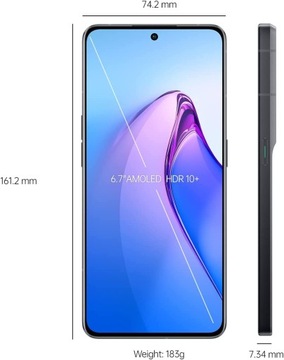 Oppo Reno 8 Pro CPH2357 8/256 ГБ глянцевый черный