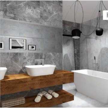 ПЛИТКА СЕРЫЙ КАМЕНЬ 60Х60 БЛЕСК