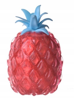 Gniotek Antystresowy ananas brokatowy sensoryczny kolory owoc zabawka piłka
