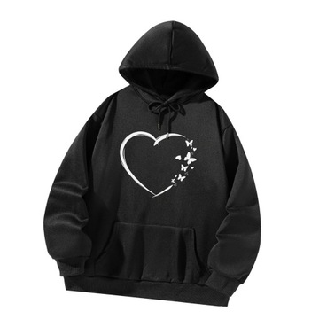 Bluza z kapturem ze sznurkiem Casual Trwała Wygodna poliestrowa bluza z kapturem ze sznurkiem M