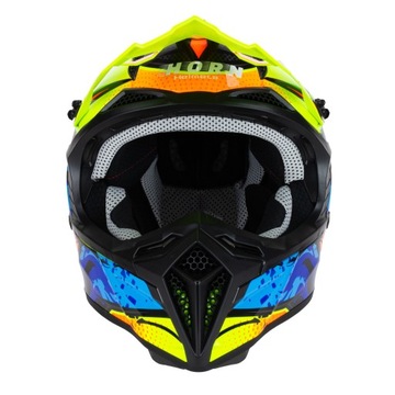 HORN KASK MOTOCYKLOWY H304 CROSS QUAD + GOGLE XXL