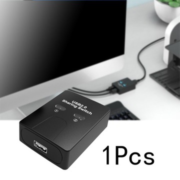 Устройство для совместного использования принтеров 2 в 1 Выход USB 2.0 Совместное использование 2 компьютеров Стабильный