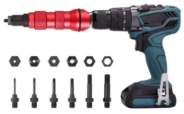 ЗАКЛЕПКА-ГАЙКА ЗАКЛЕПКА М3-М10 ПЕРЕХОДНИК ДЛЯ ДРЕЛ И ОТВЕРТОК