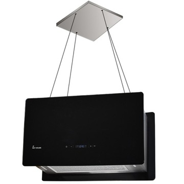 Okap wyspowy KKT Kolbe Okap podwieszany 60cm CUBE60S czarny