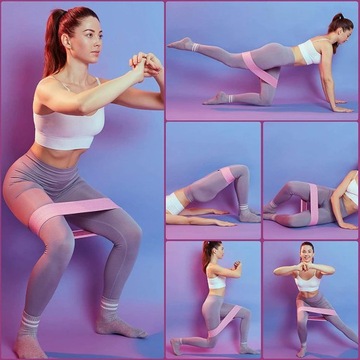 НАБОР ИЗ 3 ЭНЕРГЕТИК, МАТЕРИАЛЬНЫХ ЛЕНТ ДЛЯ УПРАЖНЕНИЙ