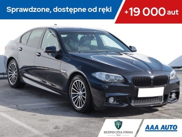 BMW Seria 5 F10-F11 Limuzyna Facelifting 525d 218KM 2014 BMW 5 525d xDrive, Salon Polska, Serwis ASO