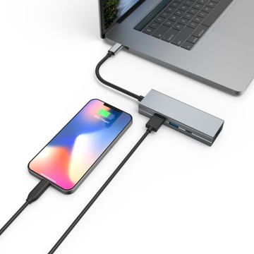 Многопортовый концентратор Hama USB-C 002001080000
