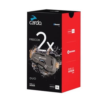 МОТОЦИКЛОВЫЙ ИНТЕРКОМ Cardo FREECOM 2X DUO JBL + ВЫПРЯМИТЕЛЬ + РУЧКА