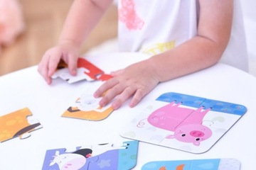 CZUCZU MOJE PIERWSZE PUZZLE UKŁADAM ZWIERZĄTKA 2+