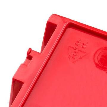 100 x контейнер с крышкой, кювета 120х195х90 красный