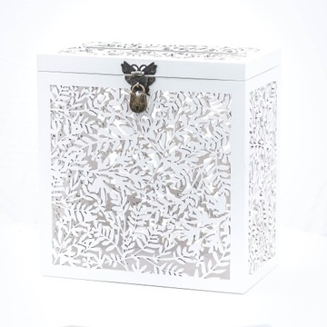 Коробка для КОНВЕРТА ДЕНЕЖНЫЕ ПОЖЕЛАНИЯ СВАДЬБА Ажур