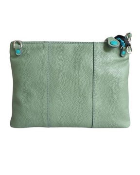 Bag Gabs Beyonce M Basic Bull Crossbody Bag Woman Leather Green Tea