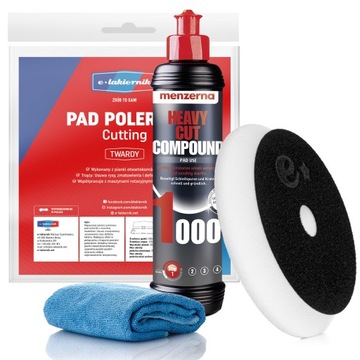 Pasta Polerska do Lakieru Menzerna HCC 1000 Pad Polerski Twardy Mikrofibra