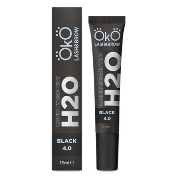 Farba do brwi i rzęs H20 Liquid Hybrid Tint Black 4.0 OKO, 15 ml
