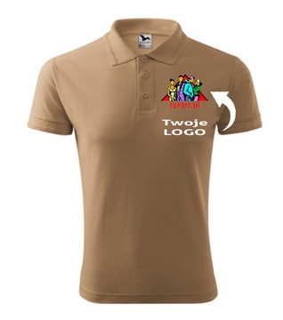 Koszulka polo męska z HAFTEM logo na lewej piersi Malfini 203