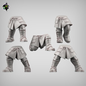 Medium Coat Legs - 5 szt. - RO - Druk 3D