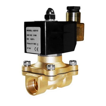 Elektrozawór mosiężny NC 1/2 cala 230V