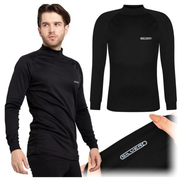 Koszulka termoaktywna męska 4XL bluza odzież termiczna bluzka CIPEŁA SILVER