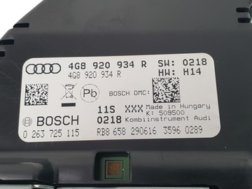 GD AUDI A6 C7 LIFT 2.0TDI СЧЕТЧИК ЧАСОВ 4G8920934R 32 км