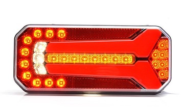 LAMPA TYLNA ZESPOLONA 12-24V LED DIODA WAŚ 1108P