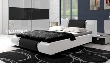 ŁÓŻKO SYPIALNIANE LUXURY Z POJEMNIKIEM 200x200