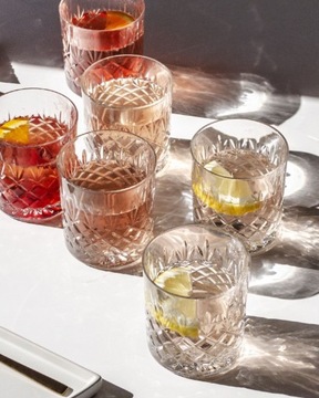 Crystal Julia Szklanki kryształowe do whisky 6 sztuk Ananas
