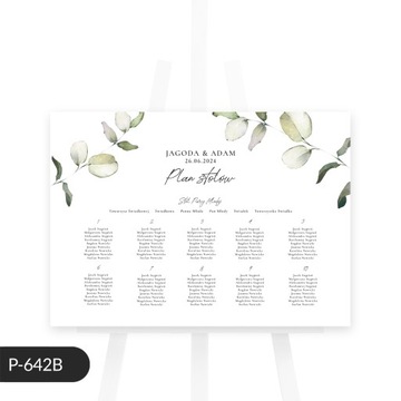 Свадебный постер с эвкалиптом | 50x70 см