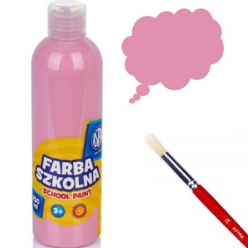 ASTRA FARBA, FARBY PLAKATOWE W BUTELCE RÓŻOWA JASNA 250ML