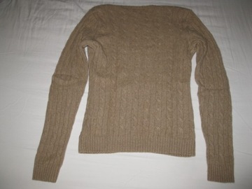 RALPH LAUREN (Black Label) sweter 100% CASHMERE camel r. L (jak NOWY)