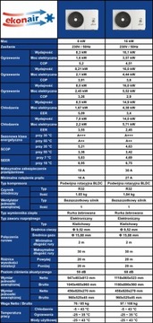 POMPA CIEPŁA (16 kW) ENCO 16/3/S/O+I (SPLIT)