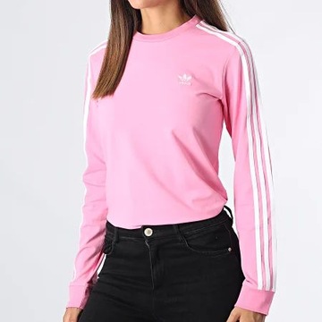 DAMSKA BLUZKA ADIDAS ORIGINALS 3 STRIPERS S - 34 BAWEŁNA REGULAR FIT