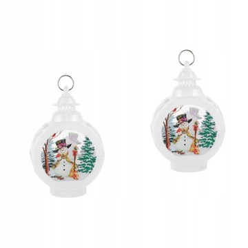 Christmas Lantern Nativity Snow Globe LED