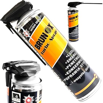 BRUNOX TURBO-SPRAY SMAR DO LINEK PRZERZUTEK KONSERWACJI ROWERU 500ml