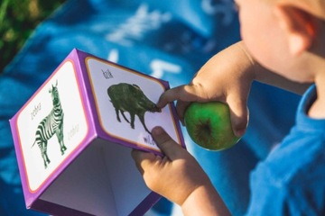 ДВУЯЗЫЧНАЯ ИГРОВАЯ ПИРАМИДА Монтессори ЖИВОТНЫЕ +1