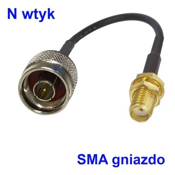 Pigtail N wtyk/ SMA gniazdo 1m